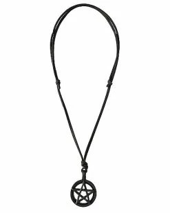 Discount ✔️ Leather Pentagram Necklace ✔️ -Playboy Shop 03469707 b