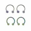 Outlet π₯° Multi-Pack Twisted CZ Horseshoe Rings 2 Pair - 16 Gauge π 1 Outlet π₯° Multi-Pack Twisted CZ Horseshoe Rings 2 Pair - 16 Gauge π -Playboy Shop 03471646 a
