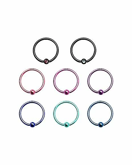 Discount β¨ Multi-Pack CZ Colored Hoop Nose Rings 9 Pack - 20 Gauge π 3 Discount β¨ Multi-Pack CZ Colored Hoop Nose Rings 9 Pack - 20 Gauge π