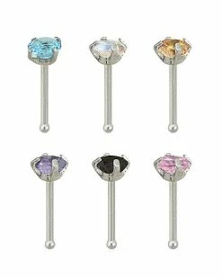 Best deal π Multi-Pack Multi-Color CZ Nose Pins 6 Pack - 18 Gauge π 11 Best deal π Multi-Pack Multi-Color CZ Nose Pins 6 Pack - 18 Gauge π -Playboy Shop 03474491 b 1