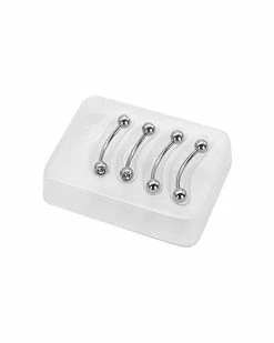Wholesale ✔️ Multi-Pack CZ Curved Barbells 4 Pack - 20 Gauge ❤️