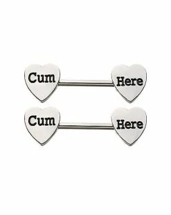 Discount 🧨 Cum Here Nipple Barbells - 14 Gauge 🔥