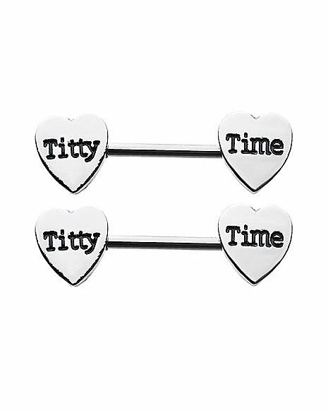 Promo βοΈ Titty Time Nipple Barbells - 14 Gauge π€© 3 Promo βοΈ Titty Time Nipple Barbells - 14 Gauge π€©
