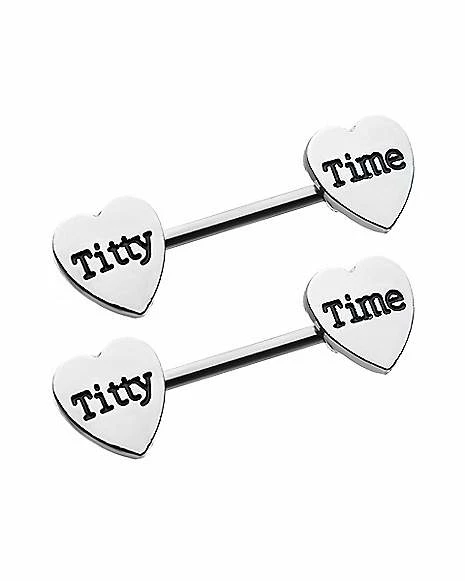 Promo βοΈ Titty Time Nipple Barbells - 14 Gauge π€© 4 Promo βοΈ Titty Time Nipple Barbells - 14 Gauge π€© - Image 2