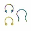 Discount ❤️ Multi-Pack Rainbow Septum Rings 3 Pack - 18 Gauge 🌟