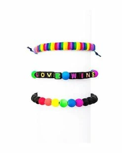 Cheapest 😍 Multi-Pack Pride Love Wins Bracelets - 3 Pack 🛒