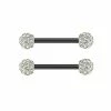 Wholesale βοΈ Black Paved CZ Nipple Barbells - 14 Gauge π― 1 Wholesale βοΈ Black Paved CZ Nipple Barbells - 14 Gauge π― -Playboy Shop 03483641 a