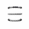 Budget 😍 Hematite Beaded Bracelets - 3 Pack 🔔 -Playboy Shop 03485216 a