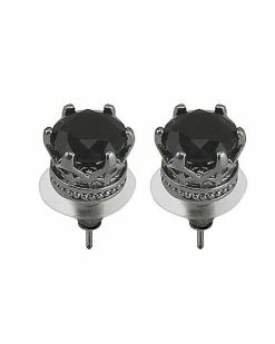 Top 10 π Black CZ Crown Stud Earrings - 20 Gauge π 16 Top 10 π Black CZ Crown Stud Earrings - 20 Gauge π -Playboy Shop 03485703 a