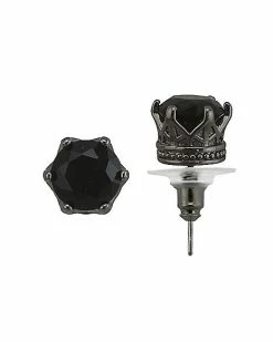 Top 10 π Black CZ Crown Stud Earrings - 20 Gauge π 17 Top 10 π Black CZ Crown Stud Earrings - 20 Gauge π -Playboy Shop 03485703 b