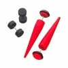 Best deal 🌟 Red and Black Fake Tapers and Fake Plugs 2 Pair - 18 Gauge 🥰 -Playboy Shop 03485836 a