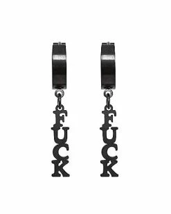 Best deal 🔔 Fuck Huggie Dangle Earrings - 18 Gauge 💯