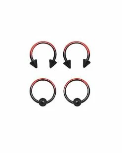 Best reviews of 🎁 Multi-Pack Ombre Captive Rings and Horseshoe Rings - 2 Pair 🎁