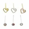 Hot Sale ✔️ Multi-Pack Heart CZ Bone Nose Rings 6 Pack - 20 Gauge ✨ -Playboy Shop 03488285 a