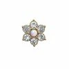 Best reviews of ✔️ Goldtone Opal-Effect CZ Flower Cartilage Earring - 18 Gauge 🤩 -Playboy Shop 03490273 a