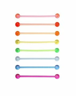 Cheapest ✨ Multi-Pack Rainbow Pride Industrial Barbells 8 Pack - 14 Gauge 🛒
