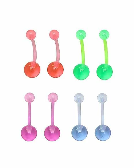 Hot Sale β Multi-Pack Pastel Glow In The Dark Belly Rings 8 Pack - 14 Gauge π 3 Hot Sale β Multi-Pack Pastel Glow In The Dark Belly Rings 8 Pack - 14 Gauge π
