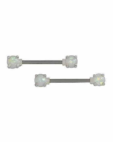 Cheapest β Opal-Effect Titanium Nipple Barbells - 14 Gauge π― 3 Cheapest β Opal-Effect Titanium Nipple Barbells - 14 Gauge π―