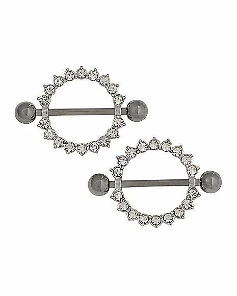 Buy π₯° CZ Titanium Nipple Shields - 14 Gauge π― 3 Buy π₯° CZ Titanium Nipple Shields - 14 Gauge π―