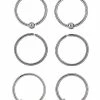 Hot Sale 😍 Multi-Pack Titanium Hoop Nose Rings 6 Pack - 20 Gauge 🥰 -Playboy Shop 03502754 a