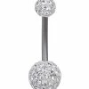 Top 10 🔔 Decorative CZ Titanium Belly Ring - 14 Gauge 🥰 -Playboy Shop 03502846 a
