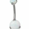 Best reviews of ✔️ Opal-Effect Belly Ring - 14 Gauge 🌟 -Playboy Shop 03502895 a