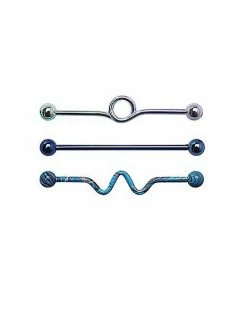 Best deal 😉 Multi-Pack Swirl Industrial Barbells 3 Pack - 14 Gauge 🌟