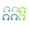 Best deal π Multi-Pack Neon Horseshoe Rings 3 Pair - 16 Gauge β€οΈ 2 Best deal π Multi-Pack Neon Horseshoe Rings 3 Pair - 16 Gauge β€οΈ -Playboy Shop 03504636 a