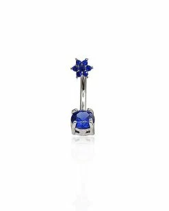 Best deal 😍 CZ Flower Belly Ring - 14 Gauge ⭐