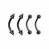 Best Pirce 🎁 Multi-Pack Black Curved Barbells 4 Pack - 16 Gauge 👍 -Playboy Shop 03505393 a