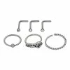Best Sale 🥰 Multi-Pack CZ Hoop and L Bend Nose Rings 6 Pack - 20 Gauge 👏 -Playboy Shop 03506060 a