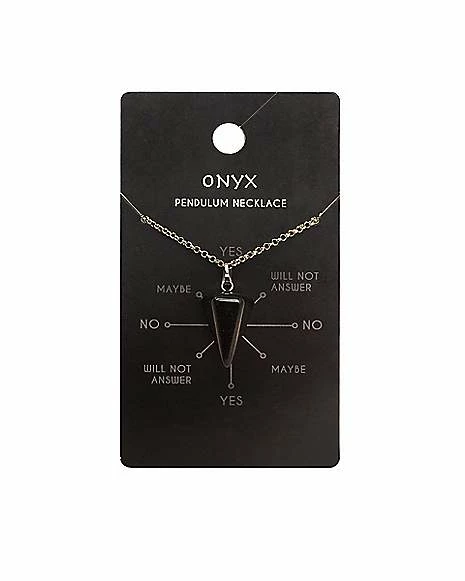 Outlet π Onyx Pendulum Necklace 𧨠4 Outlet π Onyx Pendulum Necklace 𧨠- Image 2