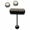 Flash Sale ❤️ Black Vibrating Barbell - 14 Gauge 🔥 -Playboy Shop 03516903 a