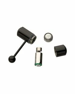 Flash Sale ❤️ Black Vibrating Barbell - 14 Gauge 🔥 -Playboy Shop 03516903 c