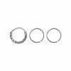 Top 10 ⭐ Multi-Pack Textured Hoop Nose Rings 3 Pack - 22 Gauge 👏 -Playboy Shop 03517695 a