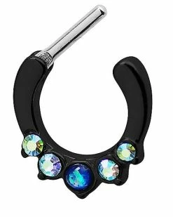 Cheap β Black Multi-Colored Gem Clicker Septum Ring β 16 Gauge π₯° 8 Cheap β Black Multi-Colored Gem Clicker Septum Ring β 16 Gauge π₯° -Playboy Shop 03517877 c