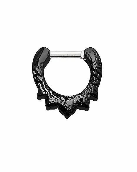 Cheap β Black Multi-Colored Gem Clicker Septum Ring β 16 Gauge π₯° 6 Cheap β Black Multi-Colored Gem Clicker Septum Ring β 16 Gauge π₯° - Image 4