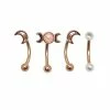 Cheap ⌛ Multi-Pack Pearl-Effect Crescent Moon Curved Barbells 4 Pack – 16 Gauge 😍 -Playboy Shop 03528429 a