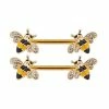 Best Sale β¨ Goldtone Bumblebee CZ Nipple Barbell β 14 Gauge π 1 Best Sale β¨ Goldtone Bumblebee CZ Nipple Barbell β 14 Gauge π -Playboy Shop 03528593 a
