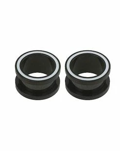 Outlet 🔥 Black and White Tunnel Plugs 💯 -Playboy Shop 03531613 b