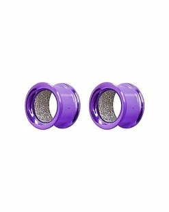 Budget ✨ Metallic Purple Tunnel Plugs 🔔 -Playboy Shop 03532025 b