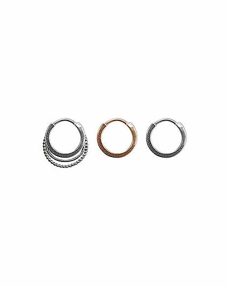 Brand new π Multi-Pack Colored Layered Hinged Septum Rings 3 Pack - 16 Gauge π 3 Brand new π Multi-Pack Colored Layered Hinged Septum Rings 3 Pack - 16 Gauge π