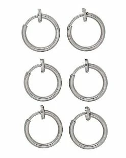 Wholesale ✨ Multi-Pack Fake Hoop Earrings - 6 Pack ✔️