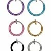 Hot Sale 😍 Multi-Pack Colored Fake Hoop Earrings - 6 Pack 🎉 -Playboy Shop 03536836 a