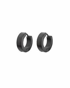 Coupon 😍 Black Huggie Hoop Earrings - 18 Gauge ✨