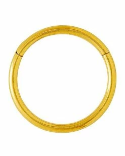 Cheap 🧨 Goldtone Hinged Hoop Nose Ring - 20 Gauge 🛒