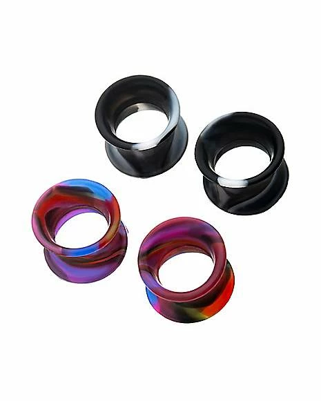 Best Sale β€οΈ Multi-Pack Multi-Color Silicone Tunnel Plugs - 2 Pair π 3 Best Sale β€οΈ Multi-Pack Multi-Color Silicone Tunnel Plugs - 2 Pair π - Image 2
