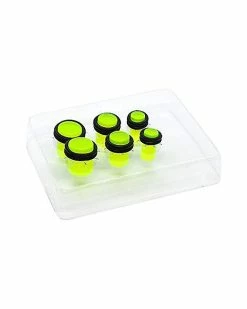 Discount 👏 Neon Plugs Multi Gauge Set - 6 Pairs 😉 -Playboy Shop 03552429 a