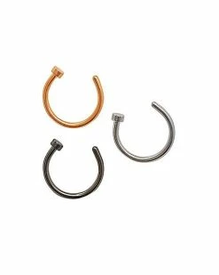 Top 10 🥰 Open Hoop Nose Ring - 3 Pack 🔔 -Playboy Shop 03558939 a
