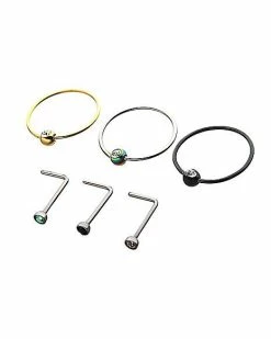 Cheapest ✔️ Nose Rings - 6 Pack ⭐ -Playboy Shop 03559440 b